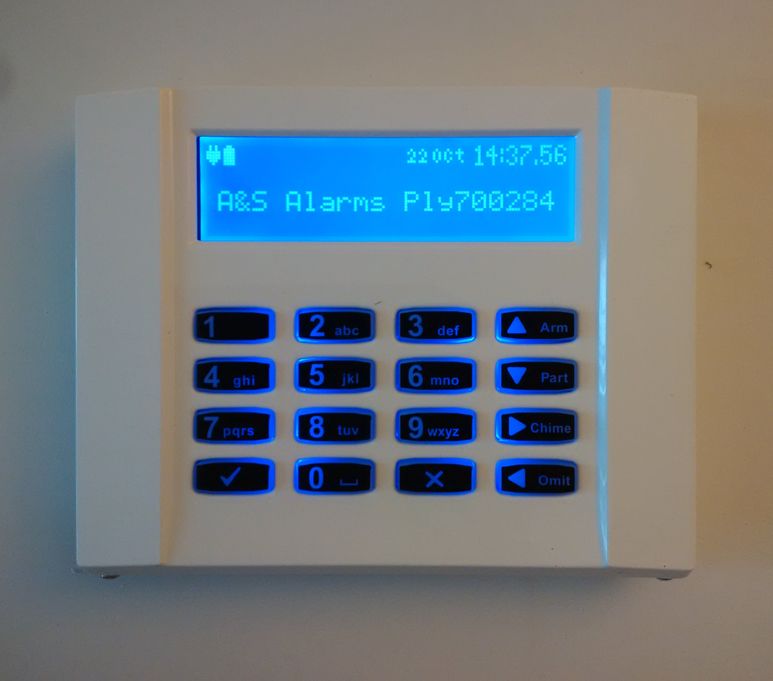 Alarm keypad